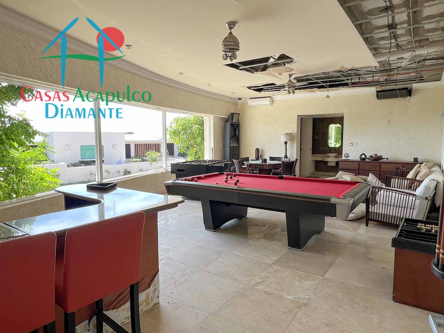 Casa Capadijos - Salón de juegos después de Otis 1